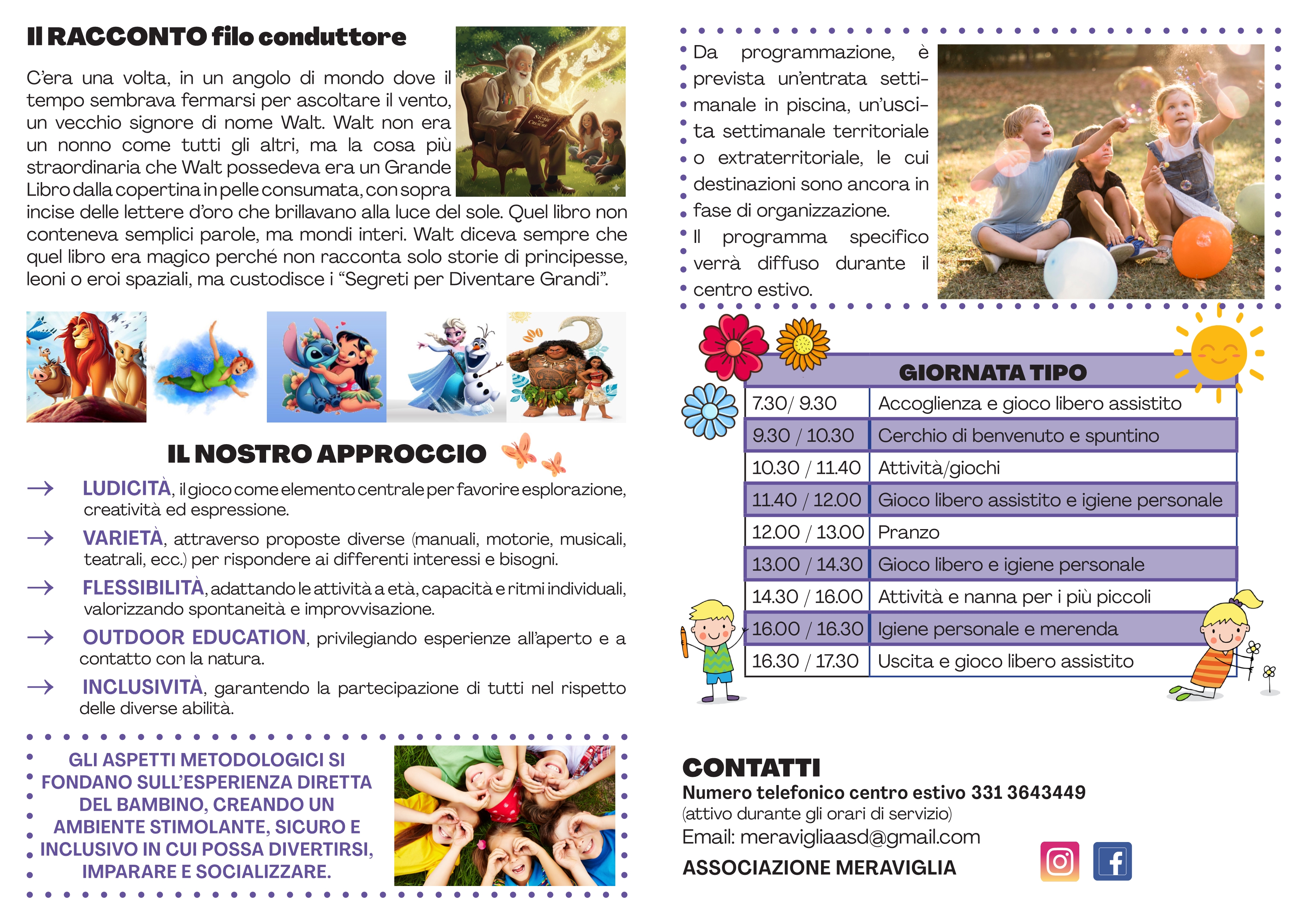 Centro estivo 2026 - scuola dell' infanzia